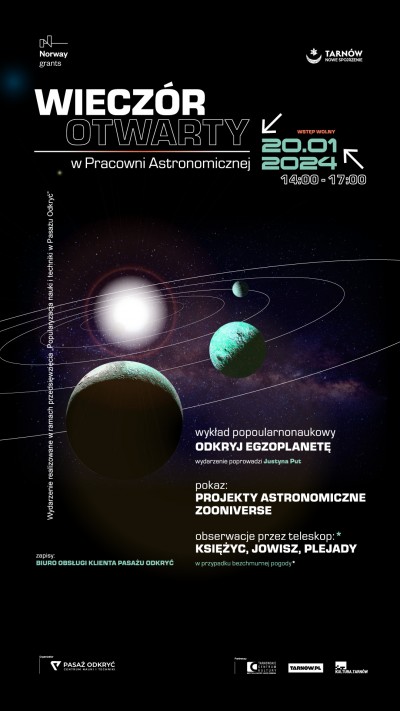 Wieczór Otwarty Pracowni Astronomicznej