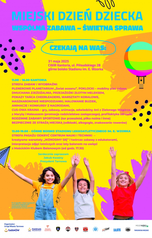 Pasaż Odkryć na Miejskim Dniu Dziecka w Tarnowie – WZNOSIMY SIĘ!