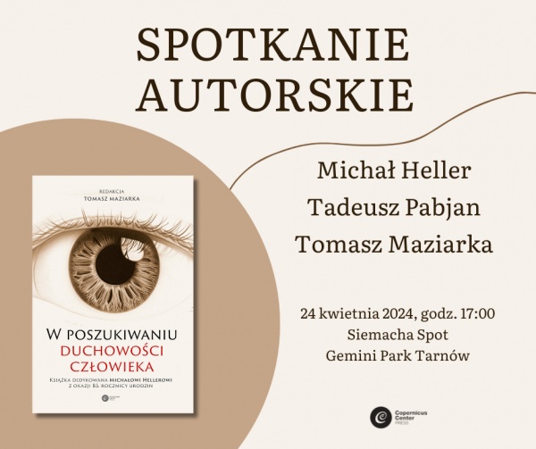 Spotkanie poświęcone książce „W poszukiwaniu duchowości człowieka”.